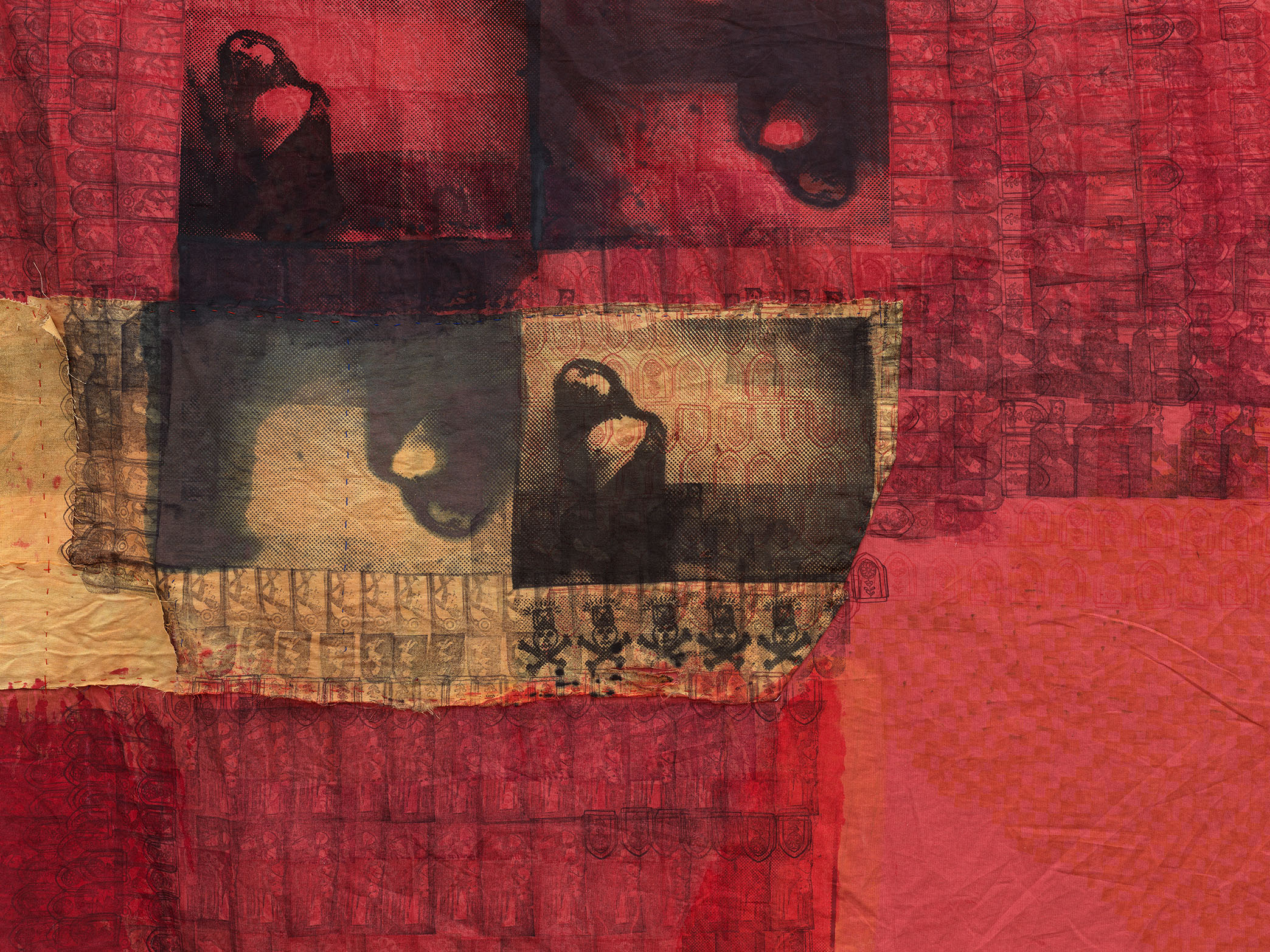 Detail from Tender Revelation, Darya Diamond's exhibition at Sebastian Gladstone, New York.